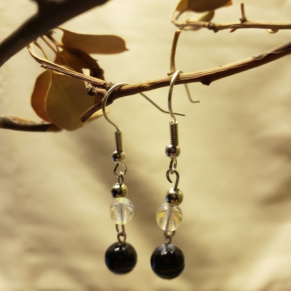 Wisconsin Monarch's Handcrafted Jewelry - "Tears From Judgement" Fish Hook Earrings